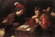 VALENTIN DE BOULOGNE Card-sharpers at USA oil painting artist